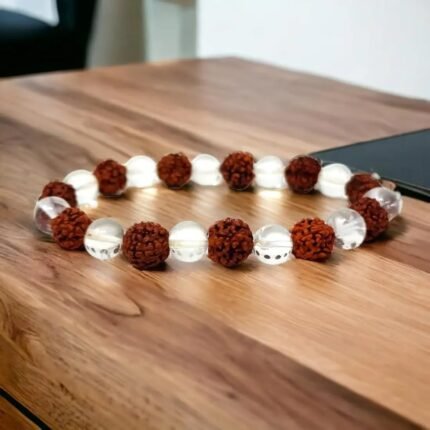 (0K ID CODE)   Clear Crystal Rudraksha